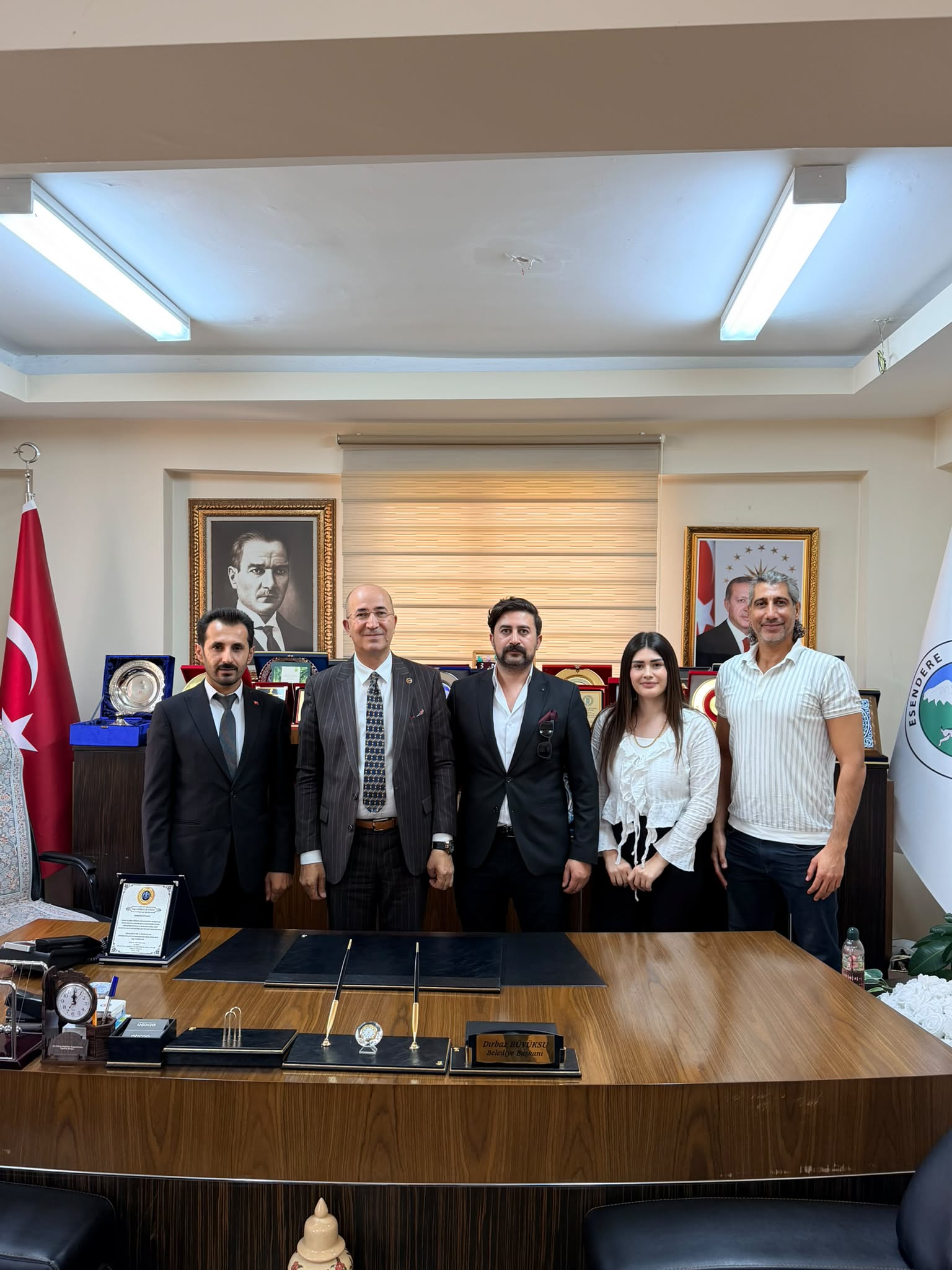 Esendere Belediye Başkanımız Sayın Dırbaz BÜYÜKSU’yu makamında ziyaret