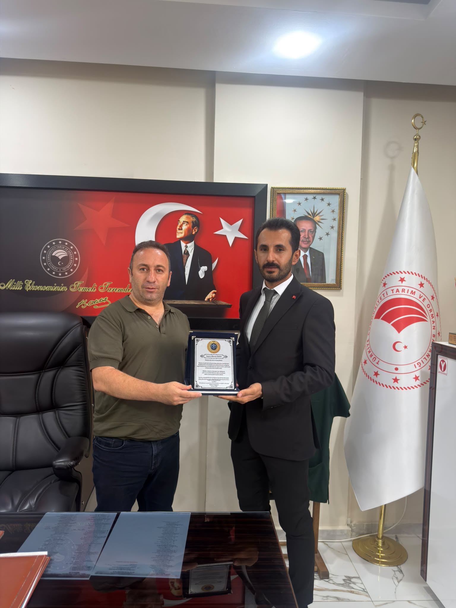 ULUMED Hakkâri İl Başkanlığı olarak, Yüksekova İlçe Tarım Müdürümüz Sayın Murat İNAN’ı makamında ziyaret ettik